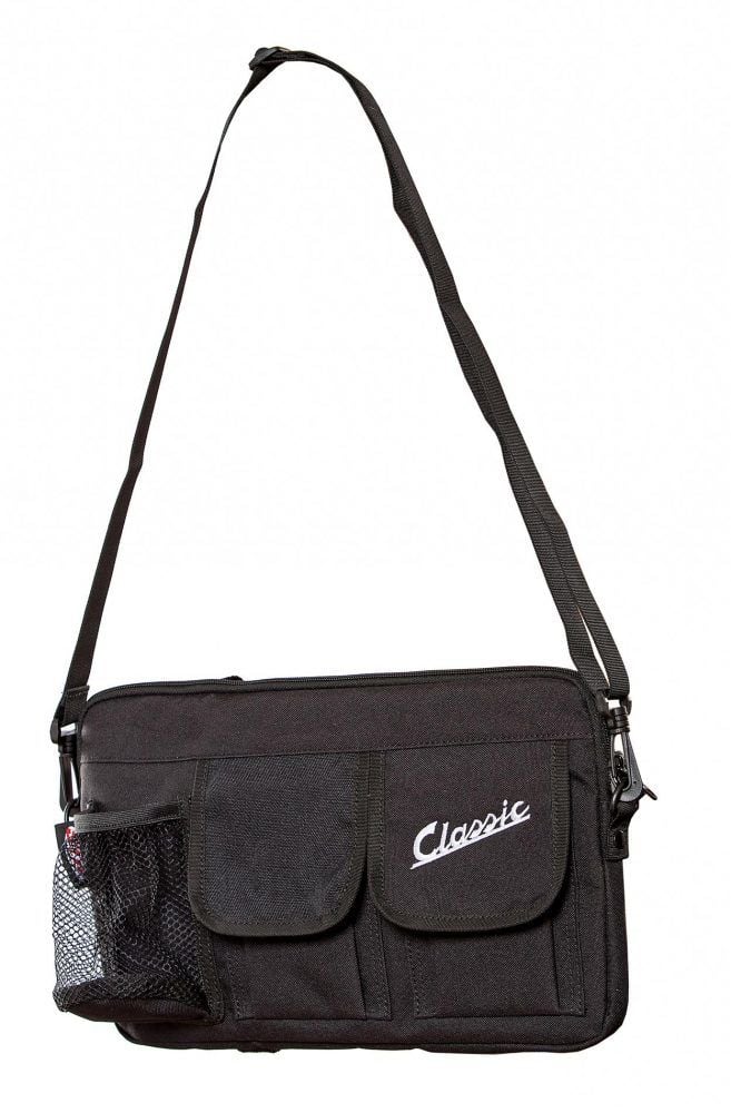 Laukku SIP "Classic" hanskalokeroon, musta Laukku Vespan hanskalokeroon. Väri musta, koko 360x210x30mm, materiaali nylon. Laukku SIP "Classic" hanskalokeroon, musta