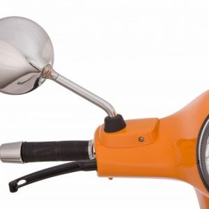 Peili SIP "Shorty", oikea/vasen, pyöreä, Ø 110 mm, kromattu, Vespa LX, LXV, S, GTS ja GTV