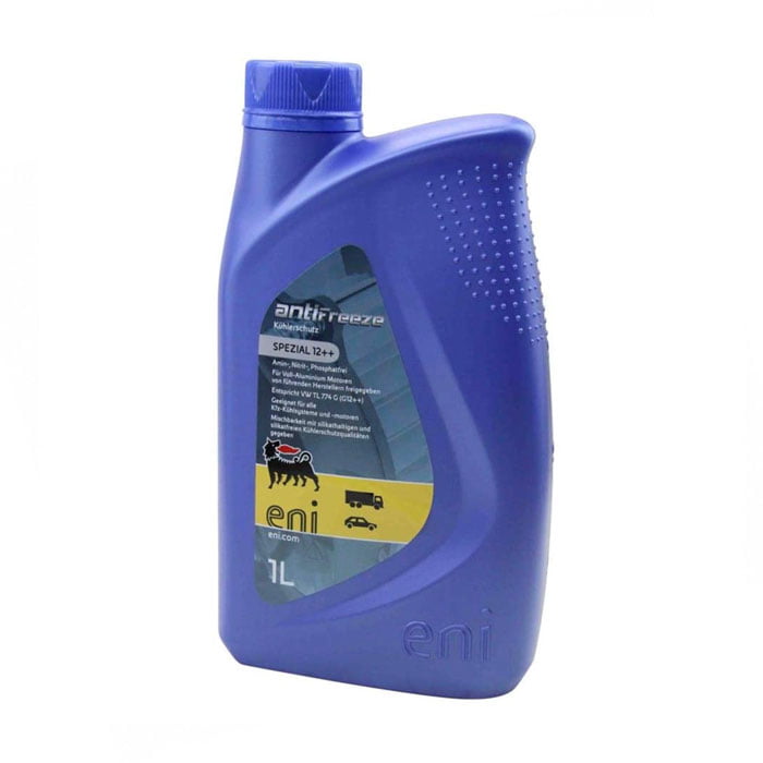 Eni Antifreeze Spezial 12 +++ jäähdytysneste 1L Eni Antifreeze Spezial 12 +++ on amiini-, fosfaatti- ja nitriittivapaa moottorin jäähdytysneste, joka perustuu etyleeniglykoliin. <span class="JLqJ4b ChMk0b" data-language-for-alternatives="fi" data-language-to-translate-into="en" data-phrase-index="1">Se sisältää korroosionestopaketin, joka perustuu orgaanisten happojen ja silikaattien suoloihin (Si-OAT). Se suojaa kaikkia metalliosia korroosiolta ja jäähdytysjärjestelmän kerrostumilta.</span> Sopii kaikkiin vesijäähdytteisiin skoottereihin. Ethän sekoita erilaatuisia nesteitä keskenään. Väri: pinkki.Tilavuus 1l. Eni Antifreeze Spezial 12 +++ jäähdytysneste