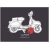 Postikortti SIP, "Vespa PX – Heartbeat of the 80s"