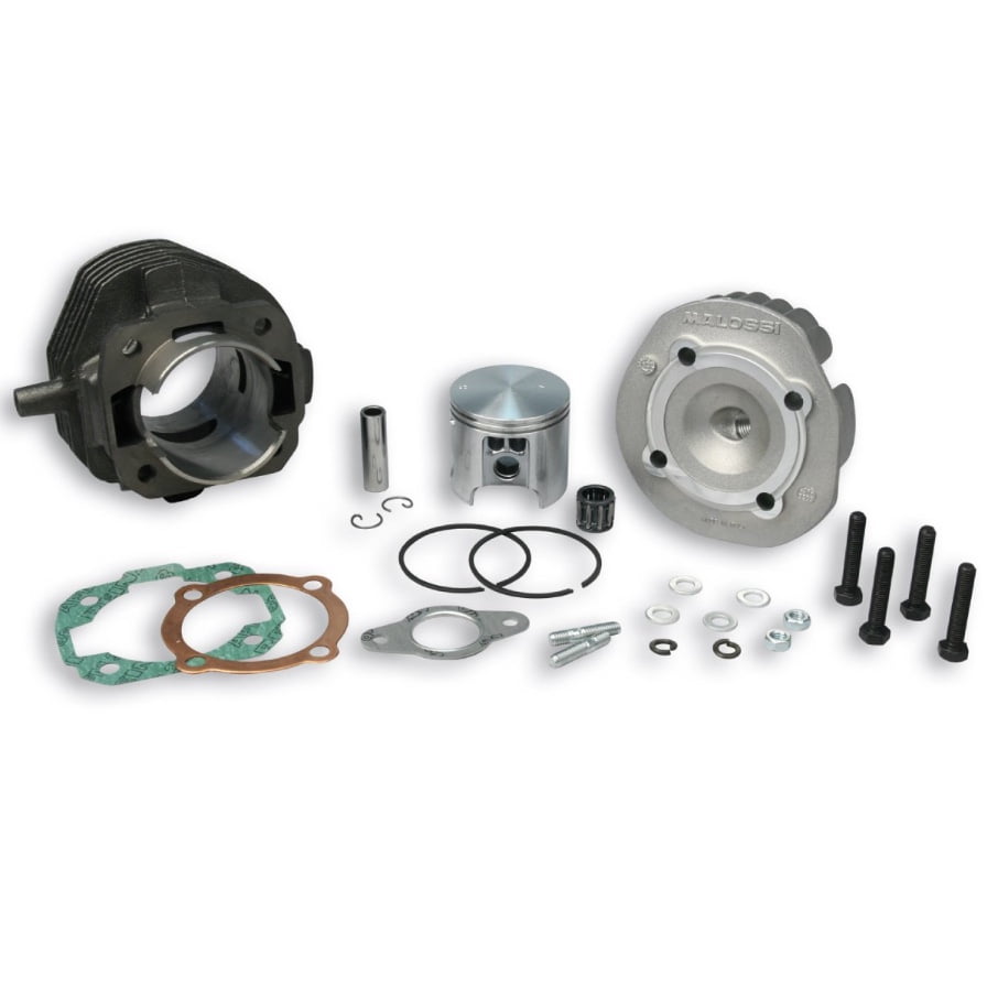 Sylinterisarja Malossi 102cc Sport, Piaggio Ape 50 ja Vespa PK Sylinterisarja Malossi 102cc Sport, Piaggio Ape 50 ja Vespa PK. Tehokas 102 cm3 valurautasylinteri kaikille Vespa V50, SS50, PK50 S, PK50 XL, PK50 XL2 (ei automaatti) malleille. Sylinterihalkaisija 55 mm. Iskutilavuus 102 cc, vakio 43 mm iskunpituudella. Mukana sylinteri, mäntä, männänrenkaat, männäntappi, sokat, tiivisteet ja sylinterikansi. Sylinterisarja Malossi 102cc Sport, Piaggio Ape 50 ja Vespa PK