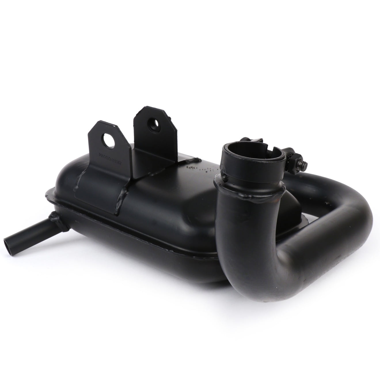 Pakoputki Piaggio, Vespa PX80, PX125, PX150 Alkuperäinen Piaggio pakoputki Vespa PX80, PX125, PX150 malleihin. <ul> <li>liitännän halkaisija 37 mm</li> <li>mustaksi maalattua terästä</li> </ul> Pakoputki Piaggio, Vespa PX80, PX125, PX150