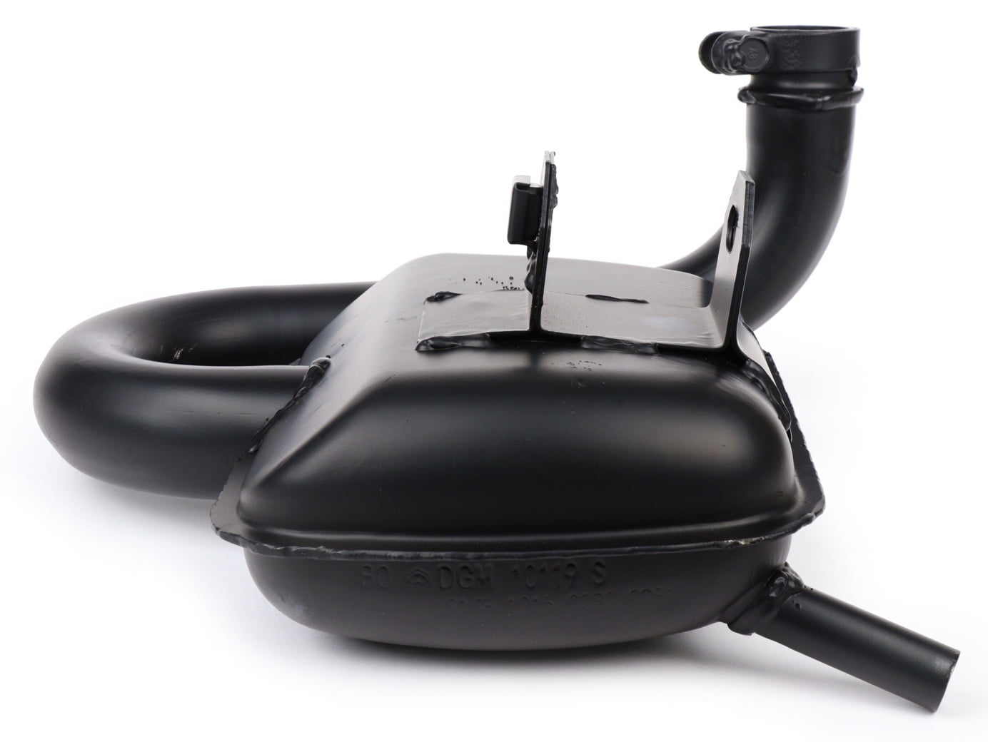 Pakoputki Piaggio, Vespa PX80, PX125, PX150 Alkuperäinen Piaggio pakoputki Vespa PX80, PX125, PX150 malleihin. <ul> <li>liitännän halkaisija 37 mm</li> <li>mustaksi maalattua terästä</li> </ul> Pakoputki Piaggio, Vespa PX80, PX125, PX150