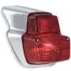 Takavalo Bosatta "Antique", Vespa V50, SS50, SS90 ja VMA1T Takavalo Bosatta "Antique", Vespa V50, SS50, SS90 ja VMA1T. Kotelo kromijäljitelmä, amteriaali muovi. <ul> <li>polttimokanta: sukkula</li> <li>ilman polttimoita</li> <li>IGM-merkki lasissa</li> </ul> Takavalo Bosatta "Antique", Vespa V50, SS50, SS90 ja VMA1T