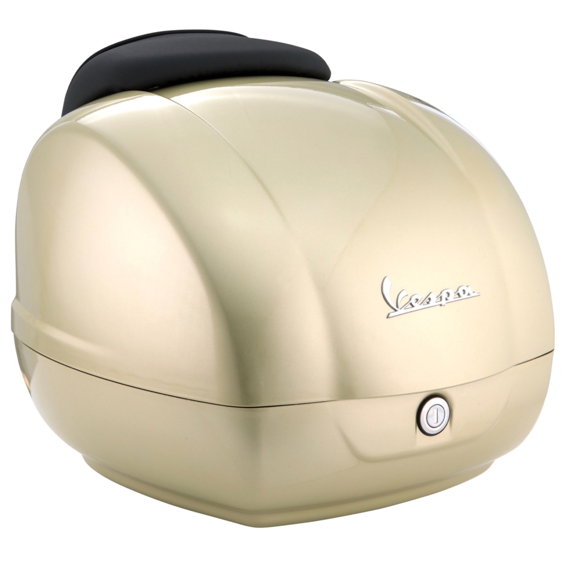 Takaboxi PIAGGIO Vespa 75 Years (Zolfo Y01), Vespa GTS HPE (2019->) Takaboxi PIAGGIO Vespa 75 Years, Vespa GTS HPE 125/300 (2019->) malleihin. Alkuperäinen Piaggio lisävaruste. <ul> <li>tilavuus 36 litraa</li> <li>väri Zolfo Y01</li> <li>musta selkänoja, mustalla terenauhalla</li> <li>mukana kiinnitystarvikkeet ja kahvapainot</li> </ul> Takaboxi PIAGGIO Vespa 75 Years (Zolfo Y01), Vespa GTS HPE (2019->)