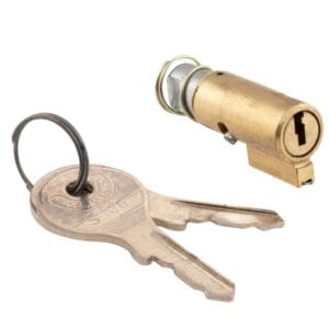 Vespan sylinterilukko/ohjaustangon lukko 4 mm yläkauluksella